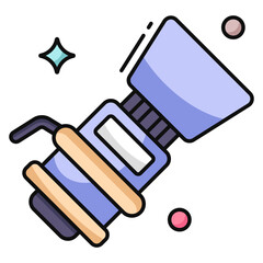 Premium download icon of camera lens hood