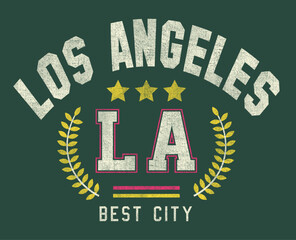 Retro college varsity font typography los angeles slogan print for tee - t shirt and sweatshirt-hoodie