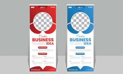 Creative Professional Business Rollup Banner Design Template