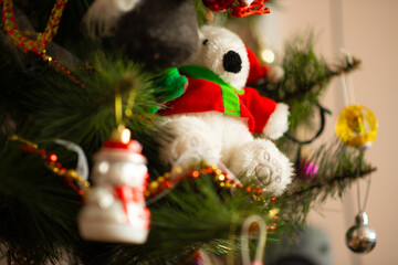 Christmas tree with fairy bear