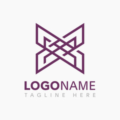 letter x logo design