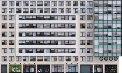 Fotobehang Facade view of modern building © Matheus