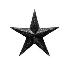 Obraz premium Black star on transparent background