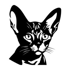 cute cat vector illustration, Generative AI.	