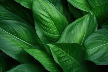 Abstract green leaf texture, nature background