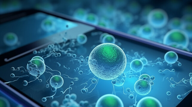 Cell division involves a intricate microbiological process and the molecular structure within a cell