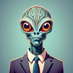 Alien in a Suit.
