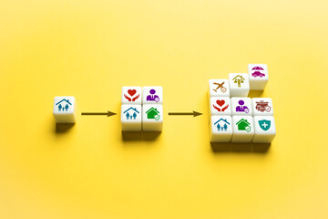 Obraz premium Expand your business using more tools. Education and desire to improve company management skills. Open for growth. Development of the company. Mastering new technologies and innovations