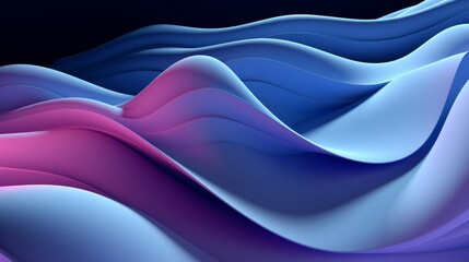 Fototapeta premium Captivating Vibrant Digital Wave Background. Stunning Blue and Purple Gradient Wallpaper