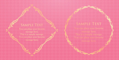 春をイメージしたふんわりアンティークフレーム