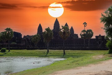 The temple of Angkor Wat near Siem Reap, Cambodia

