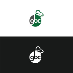 GBC logo. G B C design. White GBC letter. GBC, G B C letter logo design. Initial letter GBC linked circle uppercase monogram logo. G B C letter logo vector design. 
