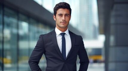 Fototapeta premium Portrait of a young businessman