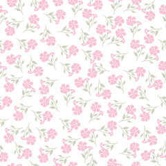 seamless pattern with pink roses