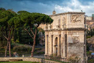 Fototapeta premium L'Arche de Constantin à Rome