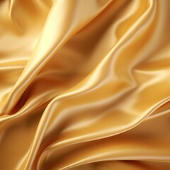 Fototapeta premium A Luxurious Wave of Golden Silk. Background. Created with AI.