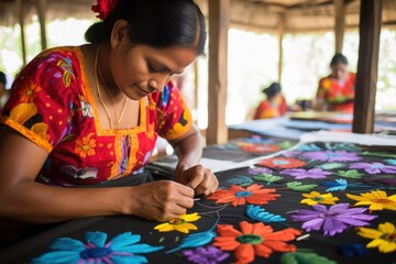 Guna Yala Heritage Unveiled Vibrant Panama Mola Tapestry
