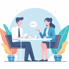business meeting in the office ai generative