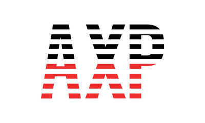 AXP three initial letter iconic line negative space minimal logo design vector template. monogram, abstract, wordmark, business, typography, minimalist, brand, company, flat, modern, unique, simple