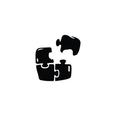 Puzzle slice icon icon. Simple style business strategy poster background symbol. Puzzle slice icon brand logo design element. Puzzle slice icon t-shirt printing. Vector for sticker.