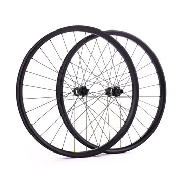 Carbon bicycle wheels. Competition bike