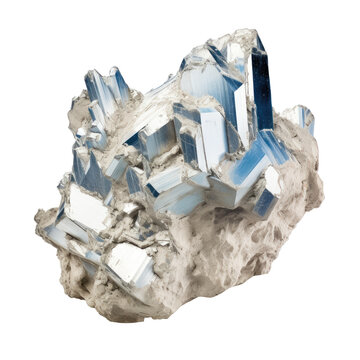 Sharp terbium crystals embedded in matrix, showcasing metallic gleam