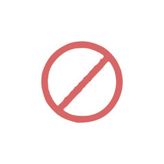 Stop icon. Do not sign. Simple style danger poster background symbol. Stop brand logo design element. Stop t-shirt printing. Vector for sticker.