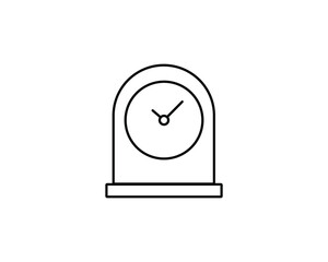 Watch clock icon vector symbol design illustration