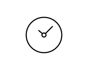 Watch clock icon vector symbol design illustration