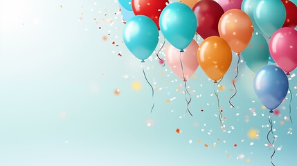 a colorful background with many balloons