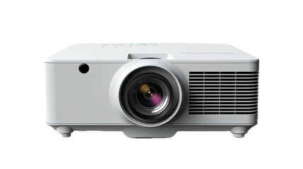 a Projector, front view, in a PNG, in a Home Entertainment-themed, isolated, and transparent photorealistic illustration. Generative ai