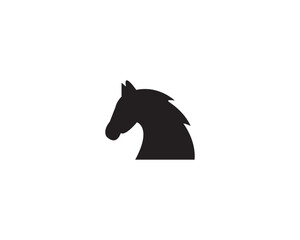 Horse head icon vector symbol design illustration isolated