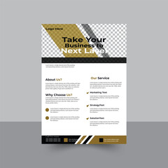 Business Flyer Corporate Flyer, template modern design and , Geometric shape flyer in A4Vector