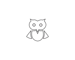Owl icon vector symbol design illustration