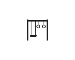 Playground park icon vector symbol design illustration
