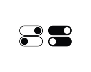 Power on off button icon vector symbol design illustration