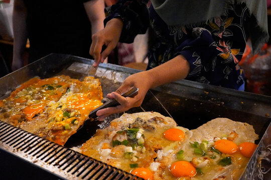 Martabak Egg is an street food.