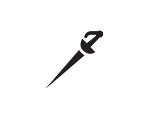 Repier sword icon vector symbol design illustration.