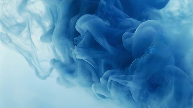 Close up of blue smoke