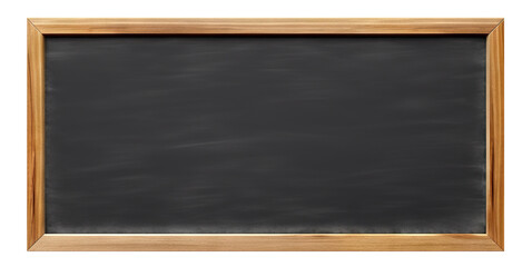 Blank blackboard in wooden frame, cut out