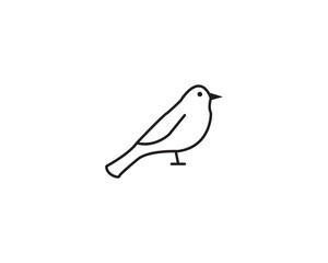 Obraz premium Sparrow bird icon vector symbol design illustratio