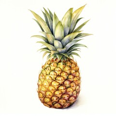 Fototapeta premium pineapple on white