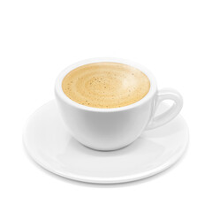 Fototapeta premium カフェオレ コーヒー イラスト リアル