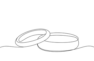  Wedding rings. One line