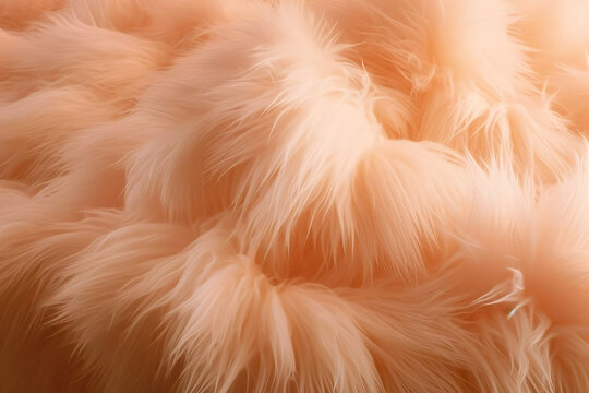 Peach Soft fluff background. Color of the year 2024 Peach Fuzz.