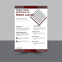 Business Flyer Corporate Flyer template modern design Geometric shape flyer in A4Vector