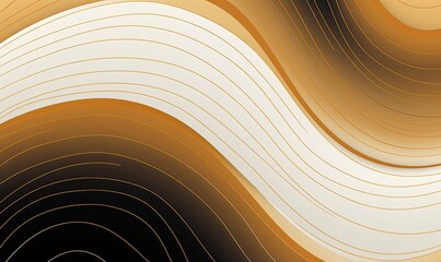 Elegant background with golden wavy lines, luxury concept