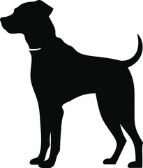 Dog Silhouette graphic design black with white background breed husky puppy golden retriever bulldog german shepard border collie york