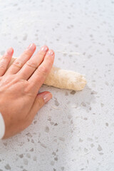 Homemade naan dippers