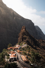 Fototapeta na wymiar Beautiful tourist village of Masca in the Teno massif in Tenerife, Canary Islands